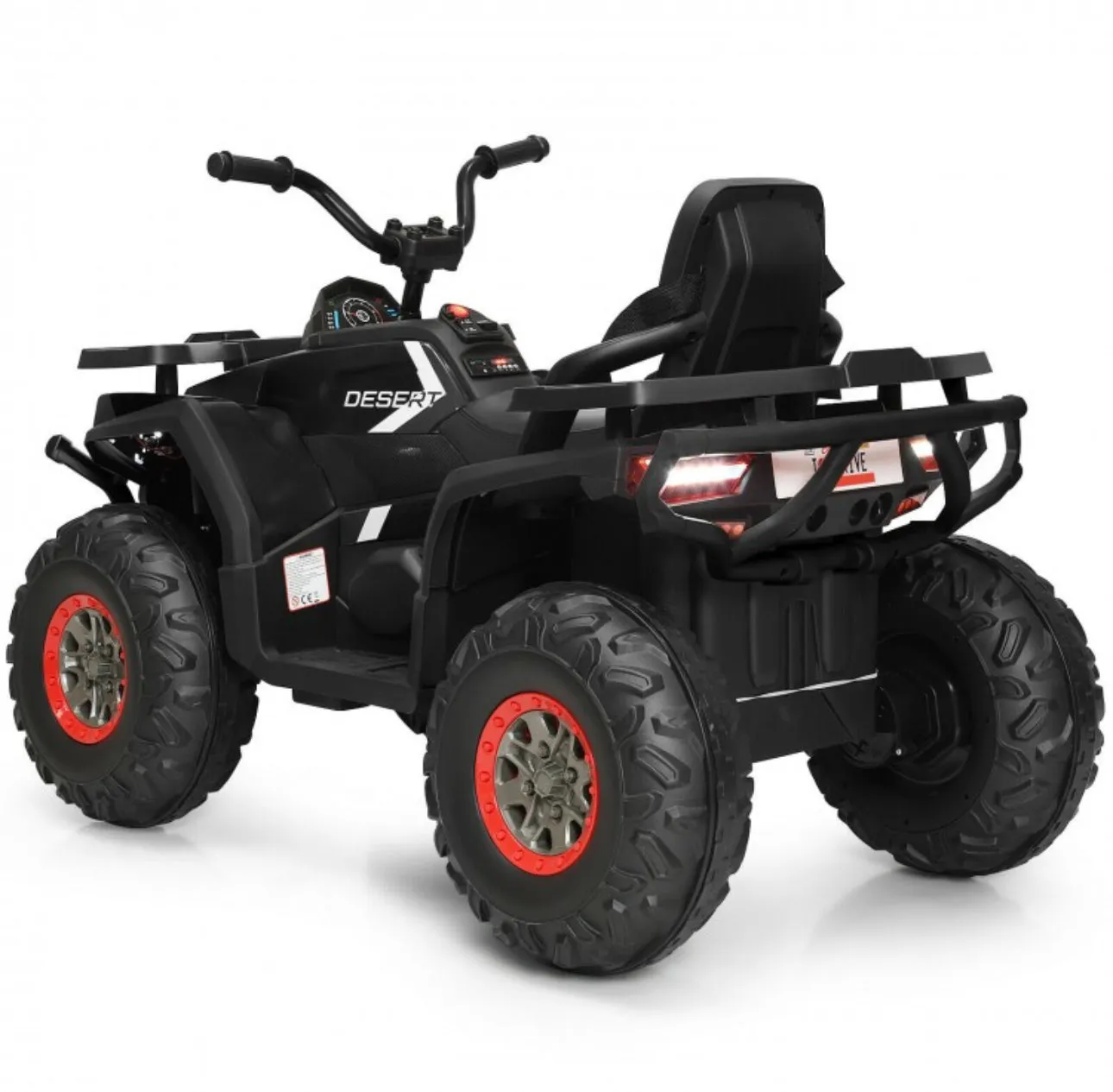 2025 Upgraded 12V ATV 4 Wheeler Ride On Toy / Car 1 Seater | LED Lights | 2 Speeds | Seat Belt | 4 Wheel Suspension | Push To Start | USB Ready | Big 1 Seater