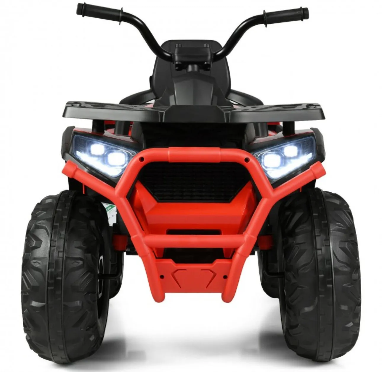 2025 Upgraded 12V ATV 4 Wheeler Ride On Toy / Car 1 Seater | LED Lights | 2 Speeds | Seat Belt | 4 Wheel Suspension | Push To Start | USB Ready | Big 1 Seater