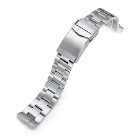 20mm Super-O Boyer Watch Band for Seiko 62MAS Reissue SBDC051 SBDC053 SBDC055, Stainless Steel - Brushed, V Diver Clasp