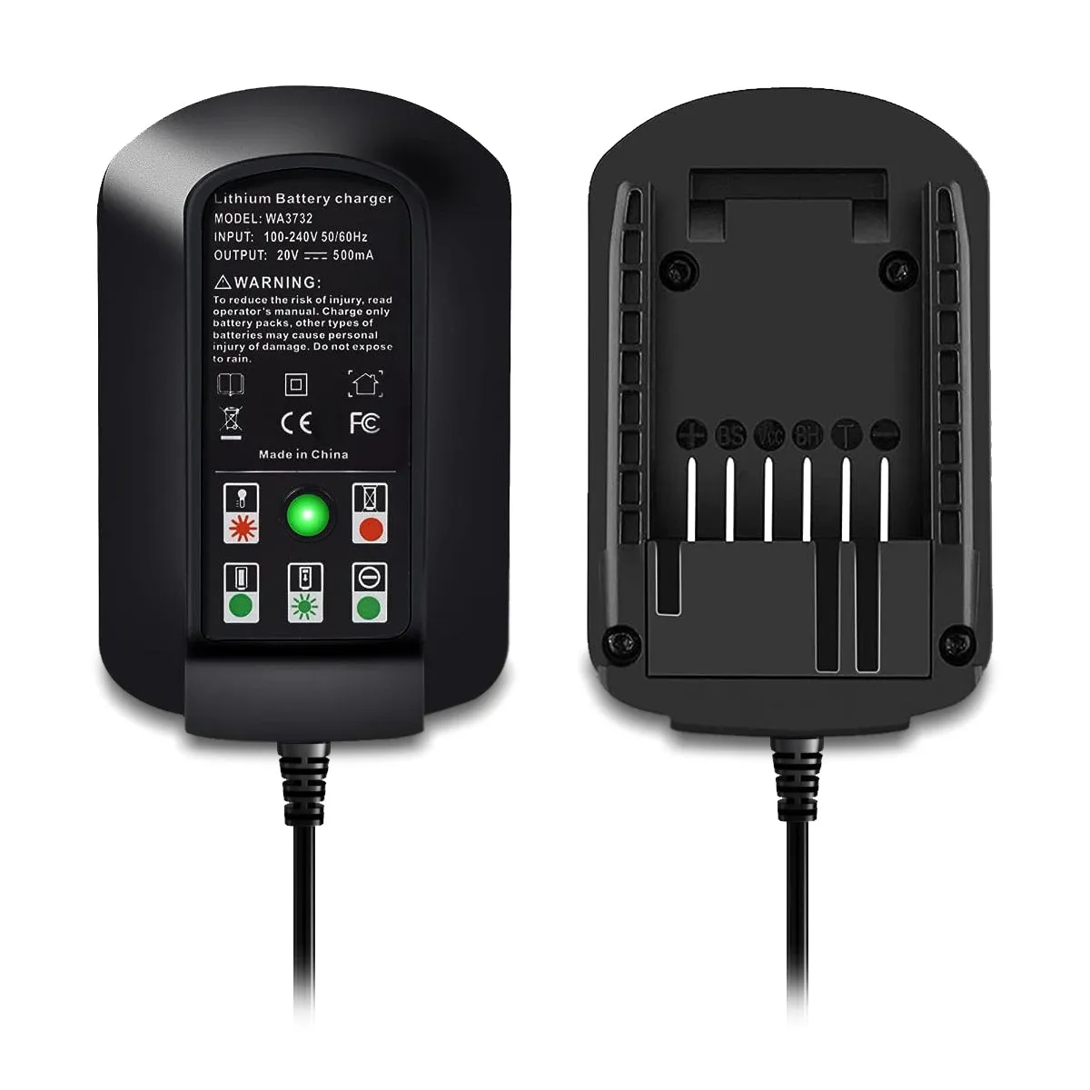 20V Fast Charger WA3742 Replacement for Worx 20V Battery Charger WA3732 WA3742 20V WA3868 4.0Ah WA3578 2.0Ah WA3575 WA3520 Battery Rapid Charger