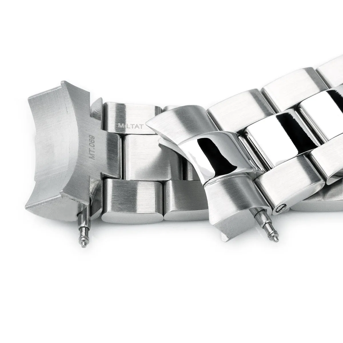 22mm Super-O Boyer Watch Band for TUD BB, 316L Stainless Steel Brushed & Polished SUB Clasp