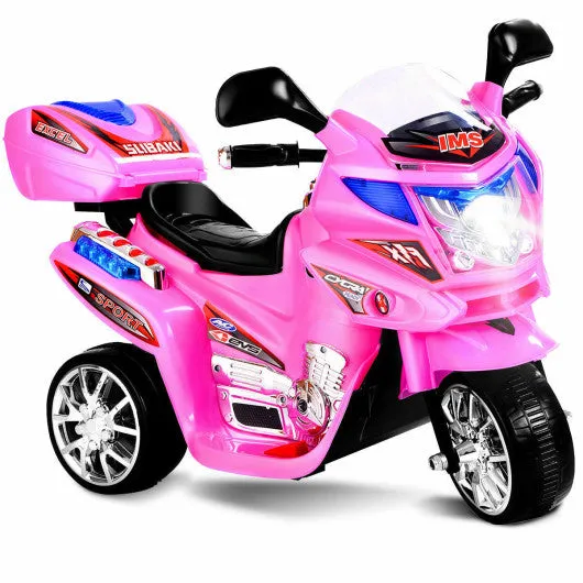 3 Wheel Kids 6V Battery Powered Electric Toy Motorcycle-pink