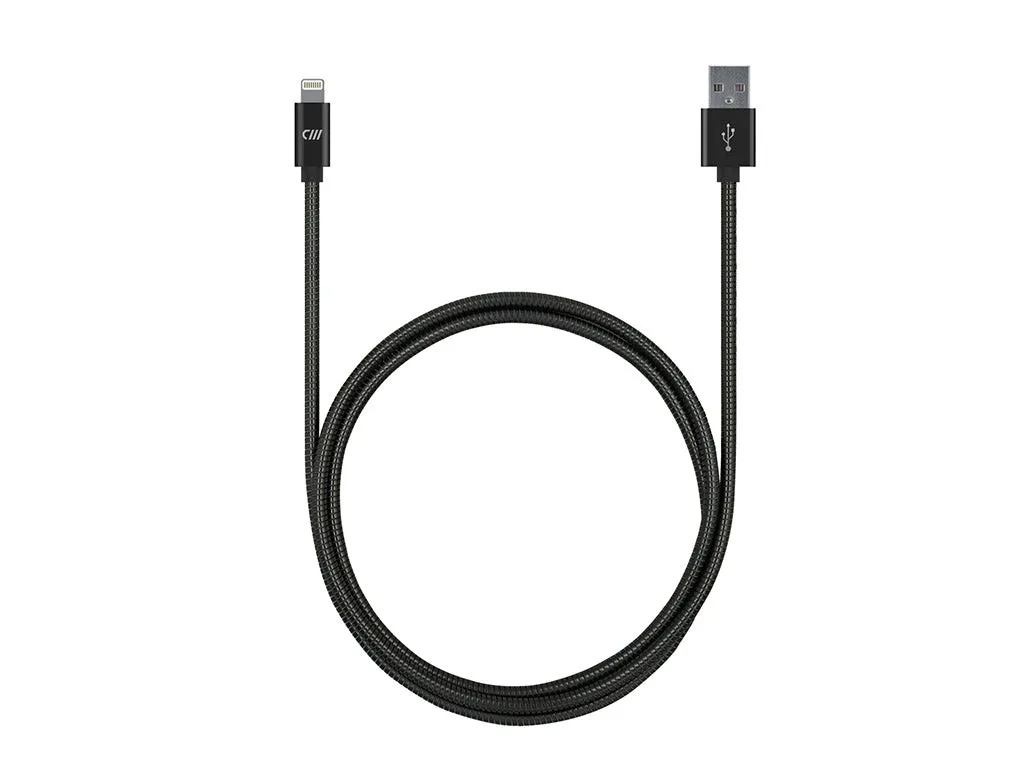 3ft Stainless Steel Lightning Cable