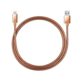 3ft Stainless Steel Lightning Cable