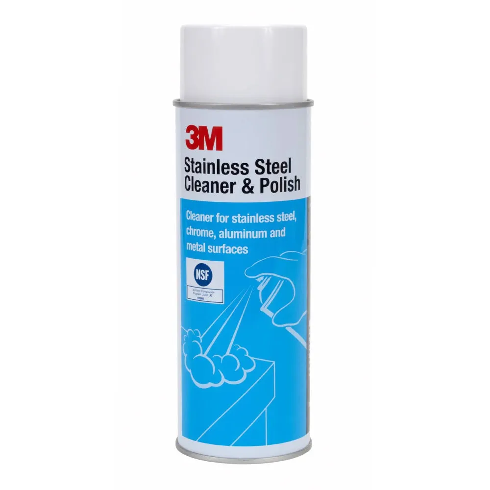 3M Stainless Steel Cleaner & Polish 600g x 3 Pack Chrome Aluminium Metal Marine