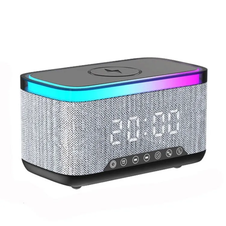 6 in 1 Alarm Clock Radio Wireless Charging Station with Bluetooth Audio & More | S01