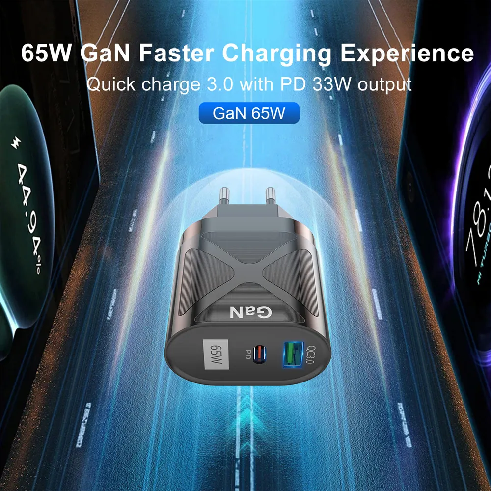 65W GaN Fast Charge Adapter