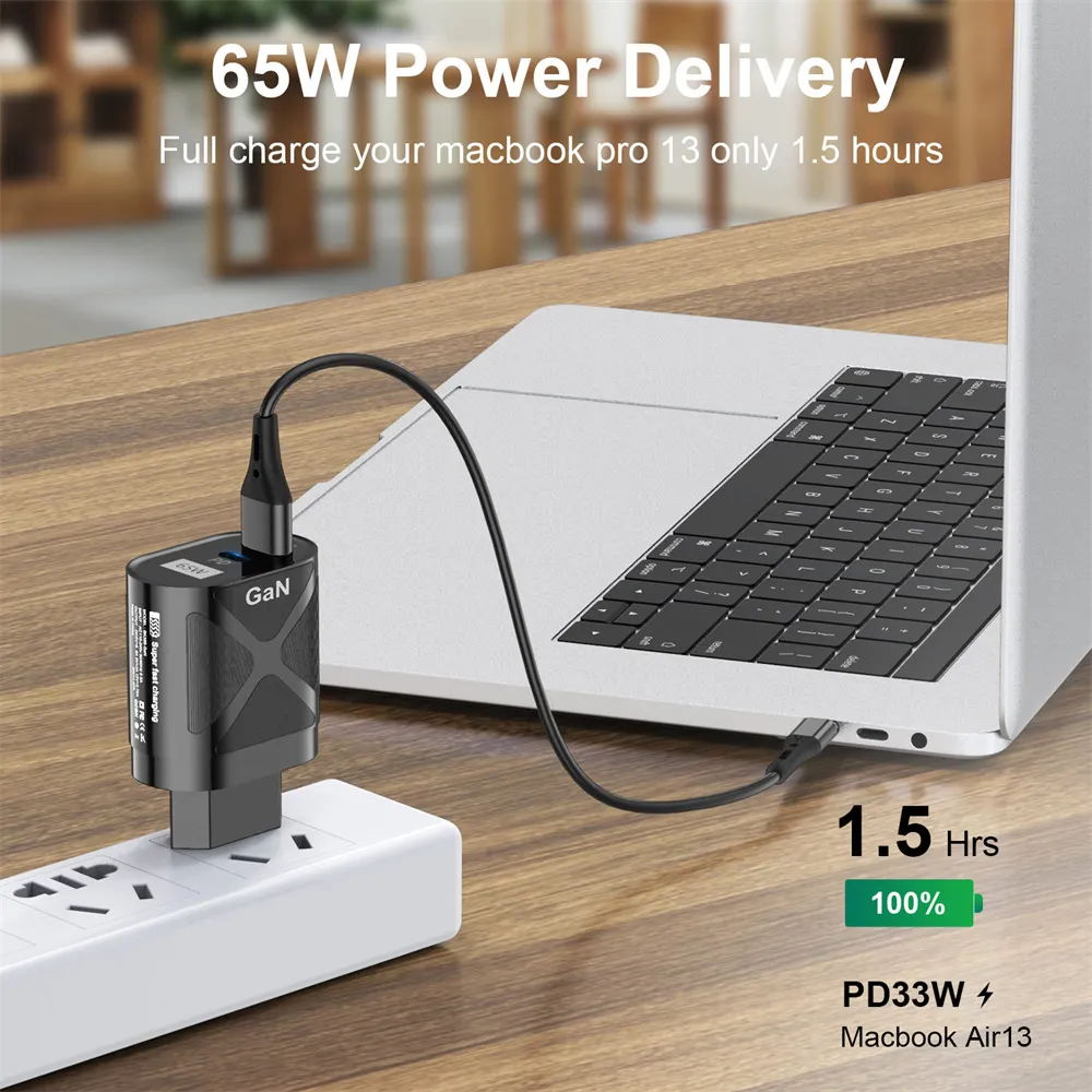 65W GaN Fast Charge Adapter