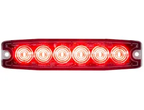 8892203 - ULTRA THIN 5 INCH RED LED STROBE LIGHT