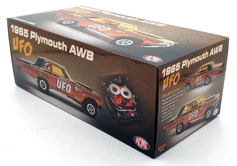 Acme 1/18 Scale Diecast A1806509 - 1965 Plymouth AWB UFO - Gold