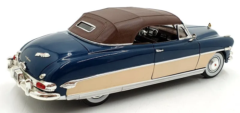 Acme 1/18 Scale Diecast A1807504 - 1952 Hudson Hornet Convertible Blue/Cream