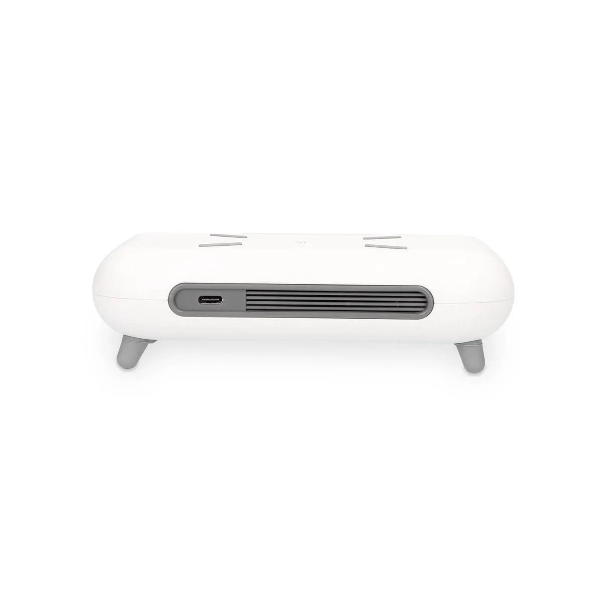 Alarm Clock with Wireless Charger KSIX Retro White 10 W