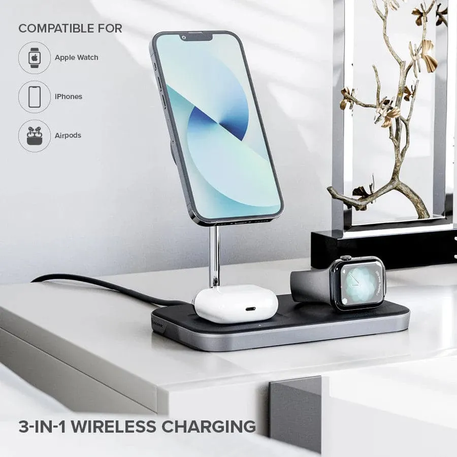 ALOGIC MagSpeed 3-in-1 15W MagSafe Wireless Charging Station