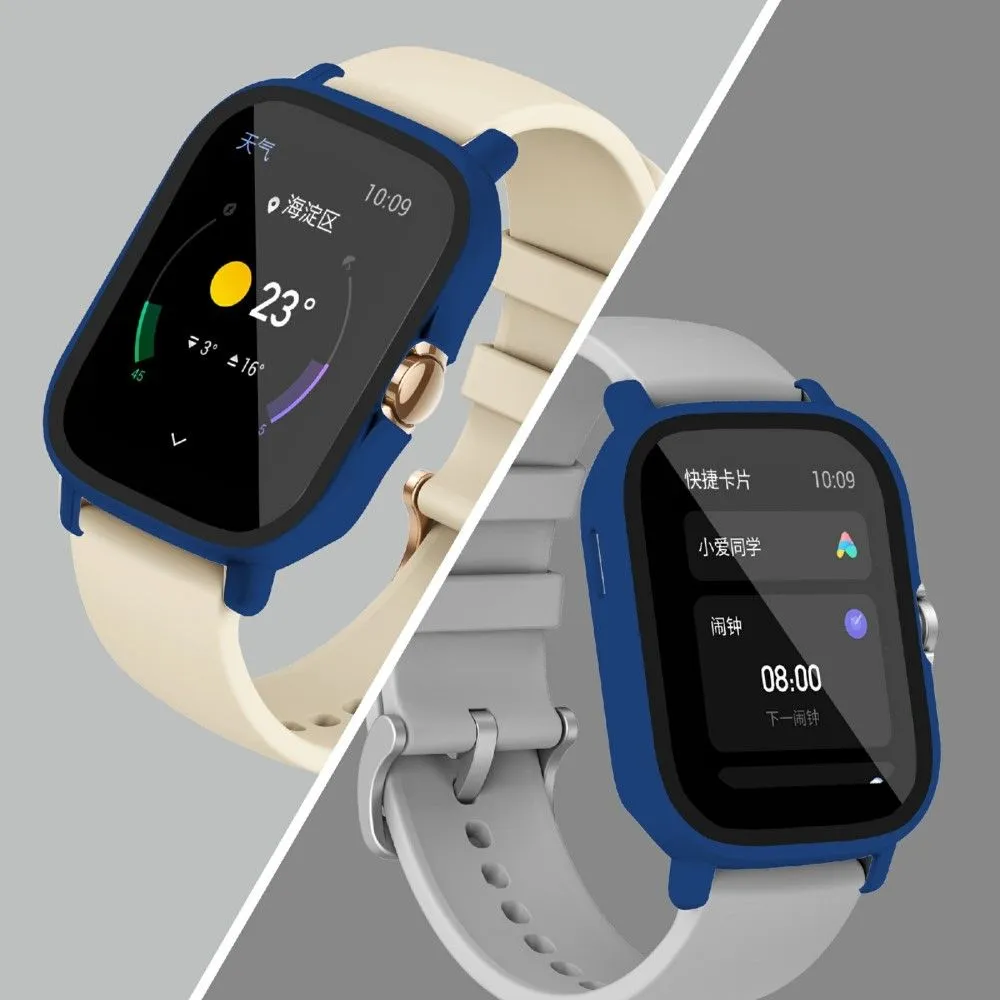 Amazfit GTS 2 protective cover   HD tempered glass - Midnight Blue