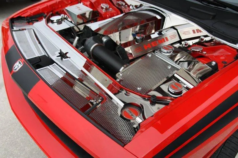 American Car Craft 5.7L Hemi Engine Half Covers (CARBON FIBER): 300 / Challenger / Charger 5.7L Hemi 2009 - 2024