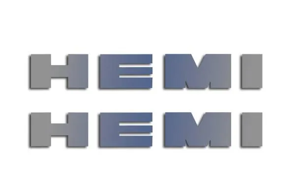 American Car Craft Brushed or Polished Hemi Letters (8pc): Chrysler 300C / Dodge Charger 2011 - 2024