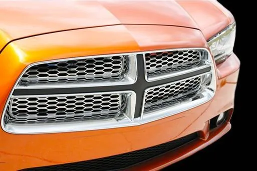 American Car Craft Polished Grille Overlay: Dodge Charger R/T 2011 - 2014