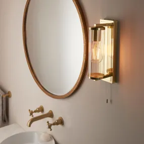 Amos Aeon Bathroom Wall Light Satin Brass