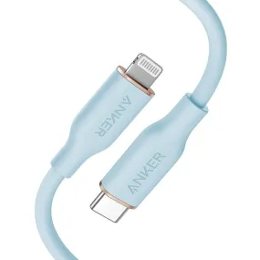 Anker Super Strong PowerLine lll Flow - USB-C to Lightning / 3ft / Blue