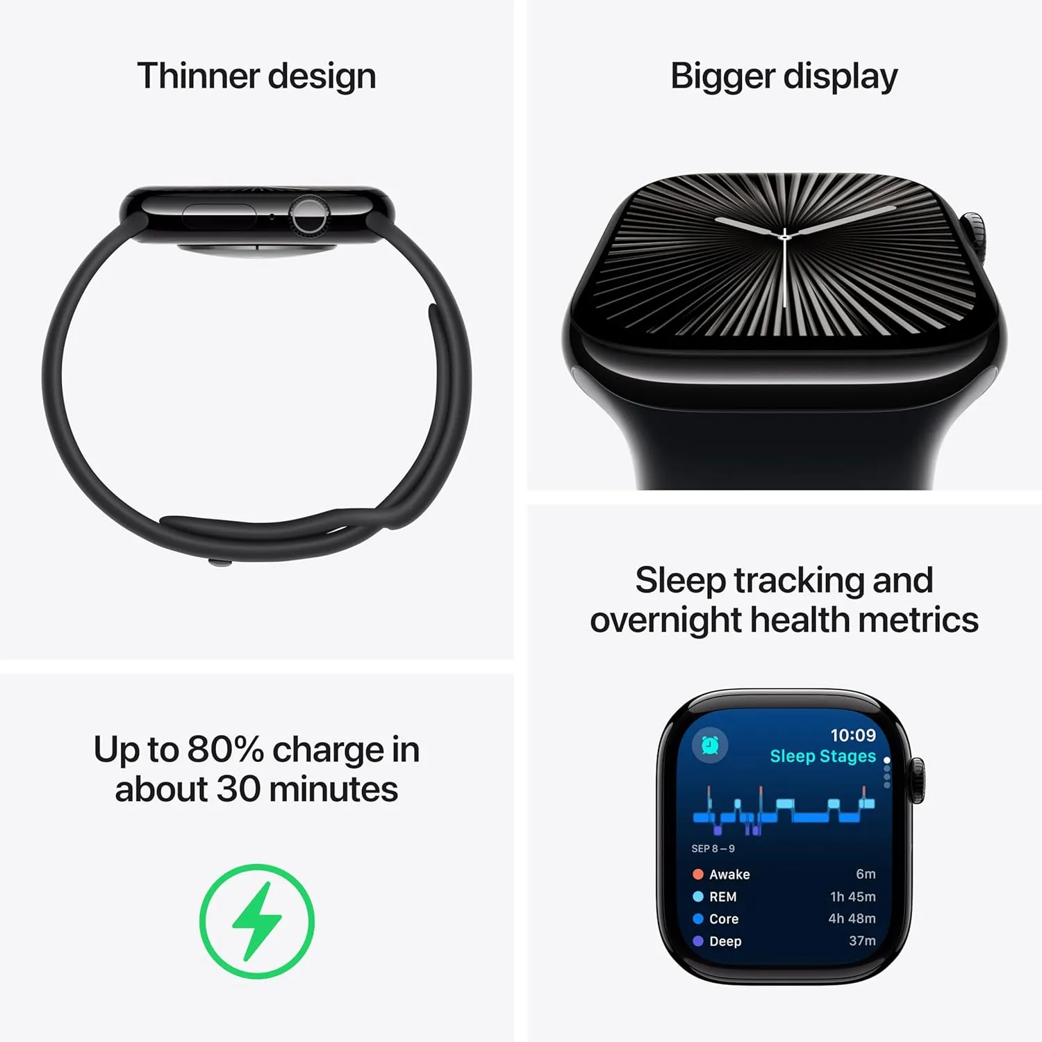 Apple Watch Series 10 GPS   Cellular 46 mm Smartwatch with Jet Black Aluminium Case with Ink Sport Loop - One Size. Fitness Tracker, ECG App, Always-On Retina Display, Carbon Neutral