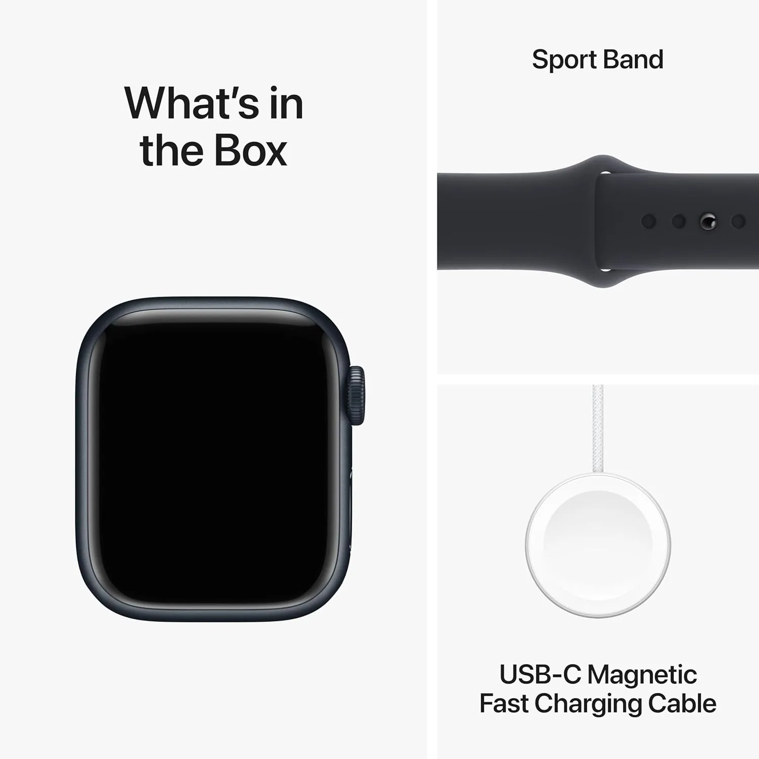 Apple Watch Series 9 [GPS 45mm] Smartwatch with Midnight Aluminum Case with Midnight Sport Band