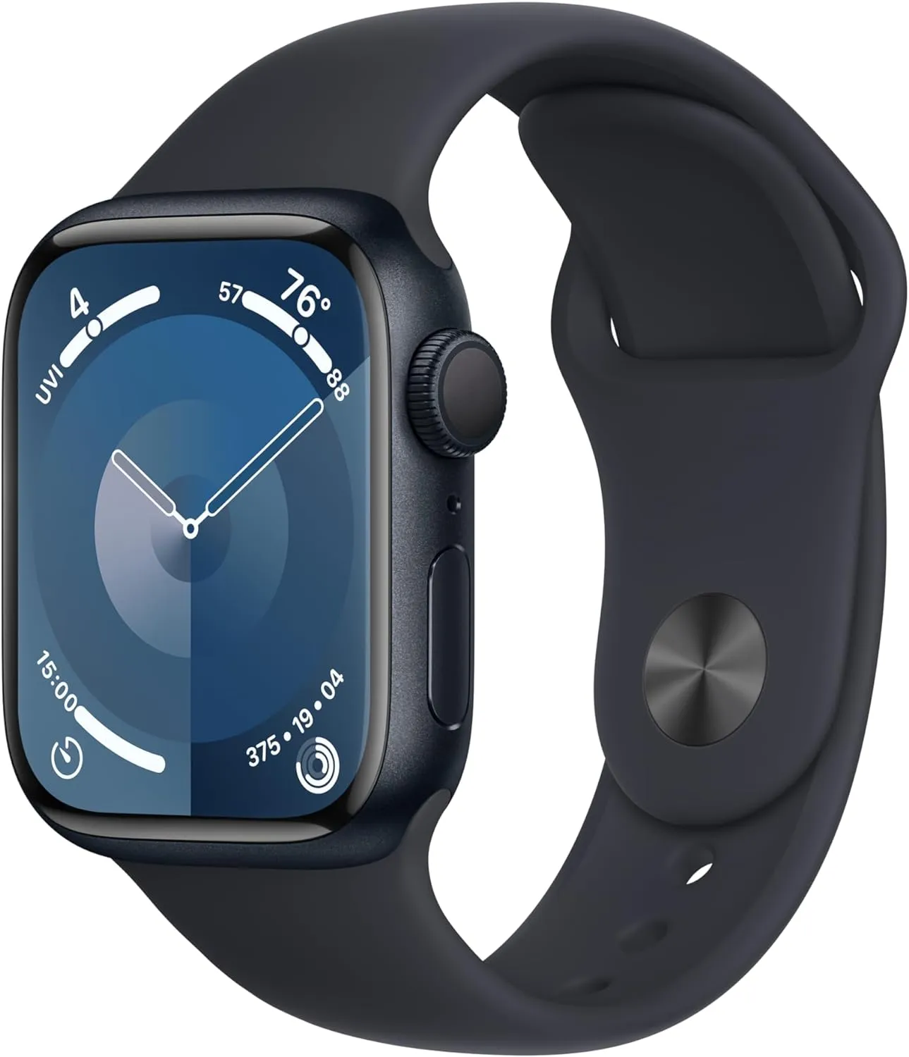 Apple Watch Series 9 [GPS 45mm] Smartwatch with Midnight Aluminum Case with Midnight Sport Band