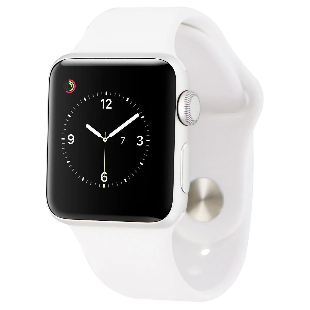 Apple Watch Sport Smartwatch (38mm) A1553 Silver Aluminum/White Sport Band