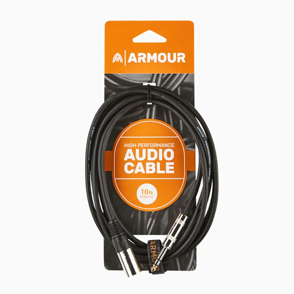 Armour CJPM10 HP XLRMALE/JACK (TRS) Lead