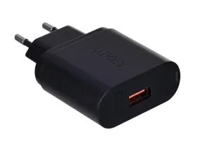 Aukey Pa-T9 Mobile Device Charger Universal Black Ac, Dc, Usb Fast Charging Indoor