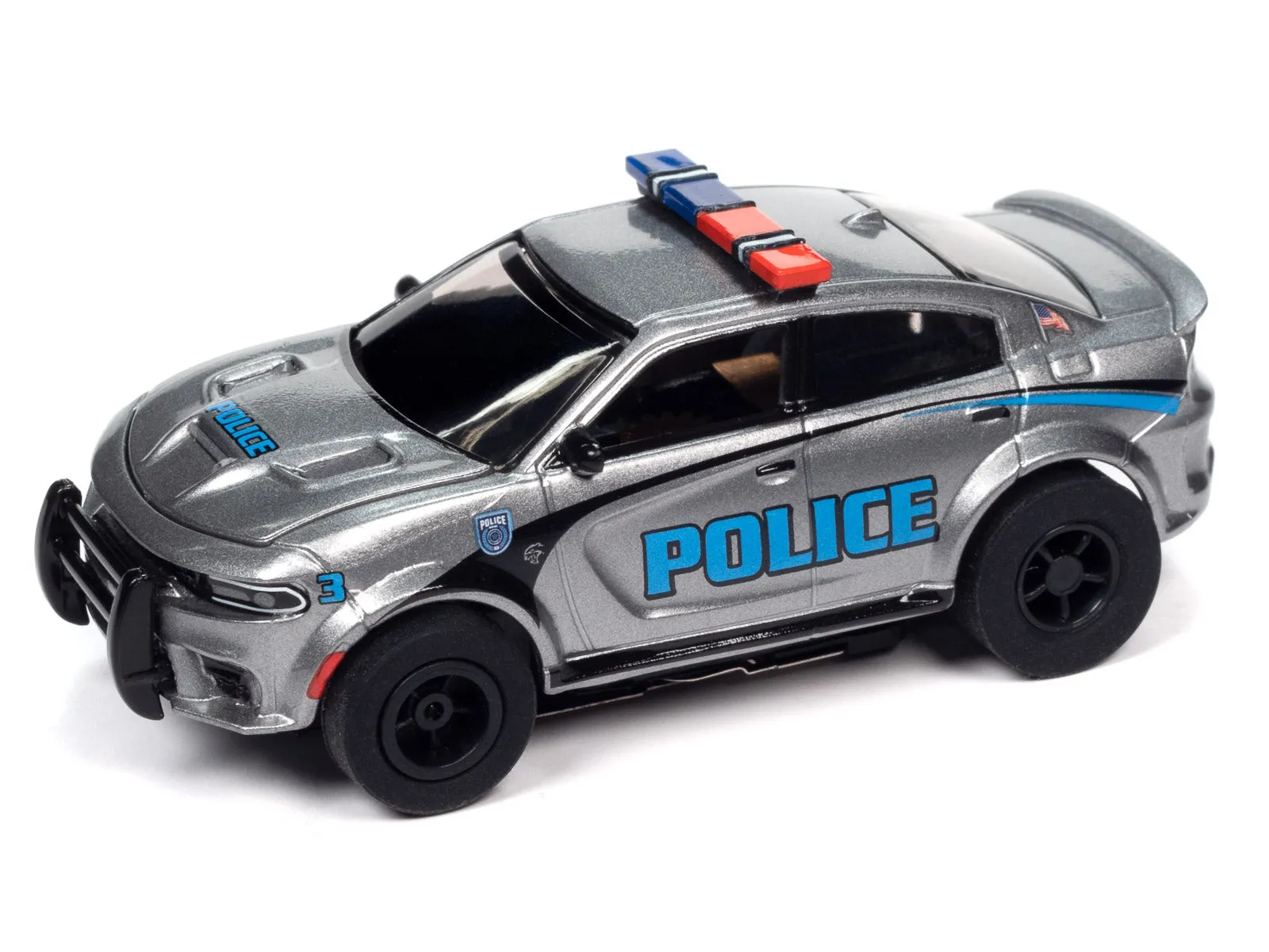 Auto World Xtraction 2021 Dodge Hellcat Police Car (AW Exclusive) HO Scale