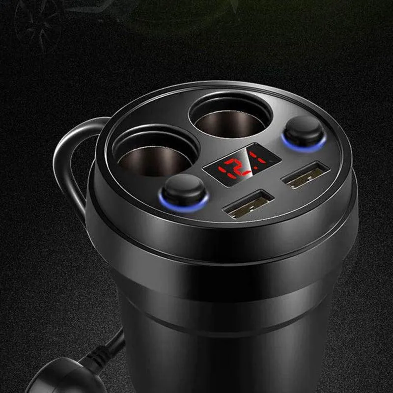 Auxbeam Multi-function Cigarette Lighter Dual USB Cup Car Charger