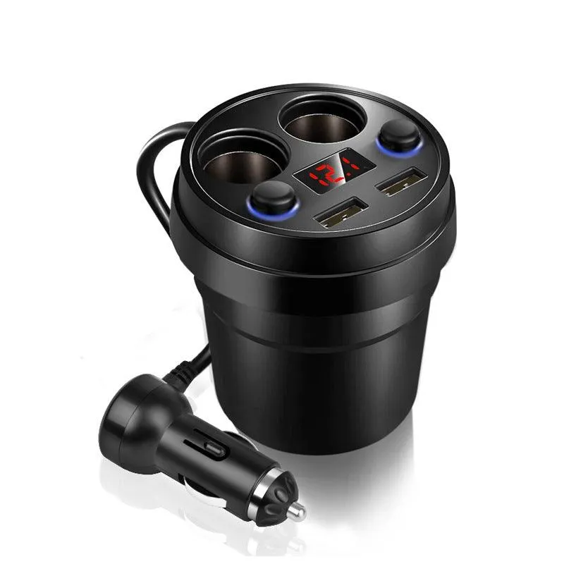 Auxbeam Multi-function Cigarette Lighter Dual USB Cup Car Charger