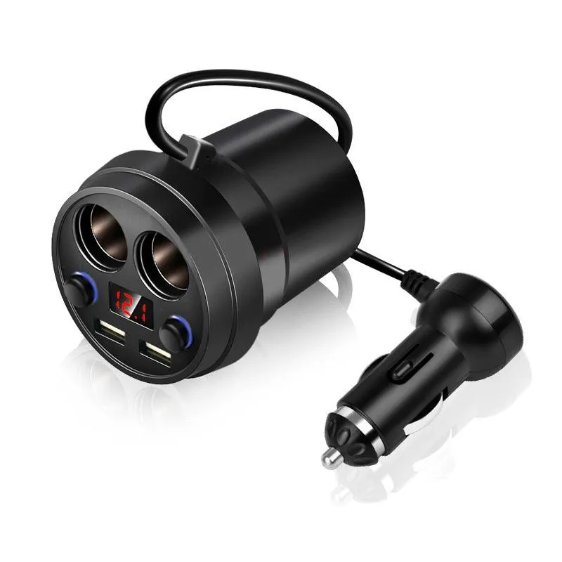 Auxbeam Multi-function Cigarette Lighter Dual USB Cup Car Charger