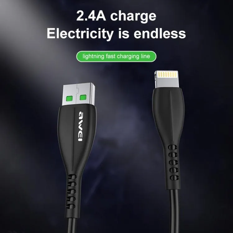 Awei CL-115L 1m 2.4A USB to Lightning Fast Charging Cable