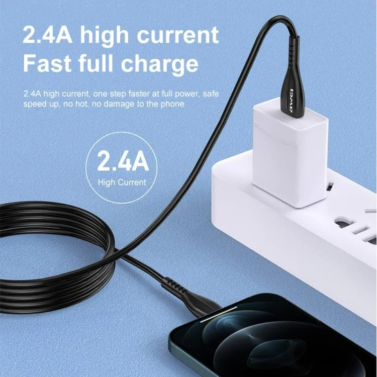 Awei CL-115L 1m 2.4A USB to Lightning Fast Charging Cable