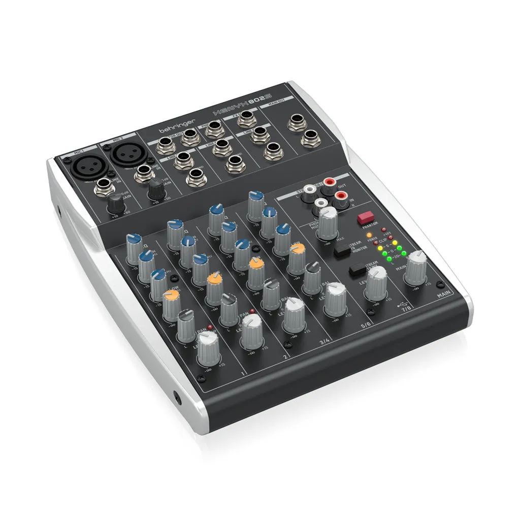 Behringer Xenyx 802s 8 Channel Mixer With Usb