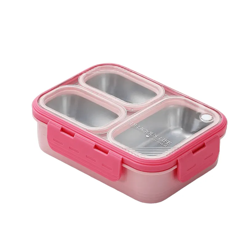 Bite to Eat 3-Compartment Bento Lunch Box (620ml)