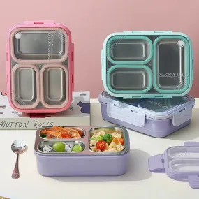 Bite to Eat 3-Compartment Bento Lunch Box (620ml)