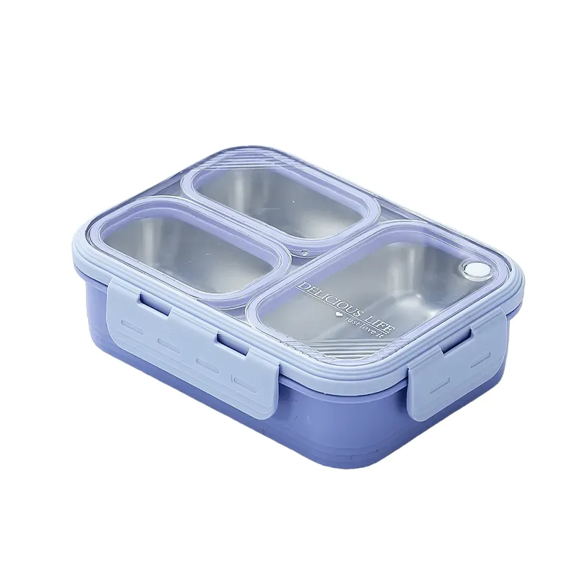 Bite to Eat 3-Compartment Bento Lunch Box (620ml)