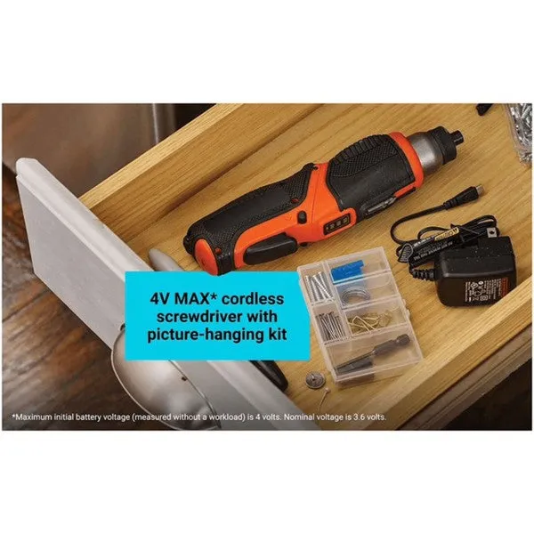 Black & Decker Cordless Pivoting Screwdriver