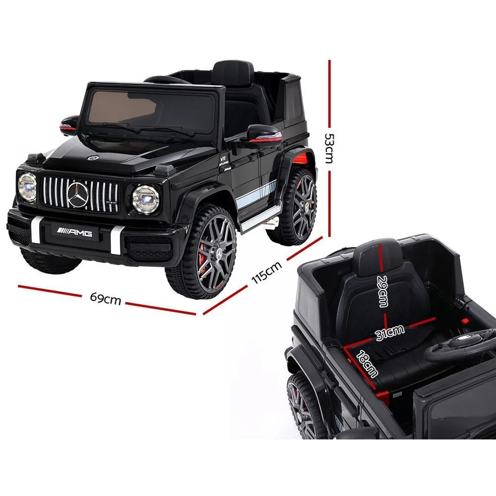 Black Electric Ride On Car Mercedes-Benz AMG G63, Remote Control