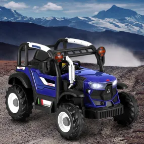 Blue Electric Off-Road Jeep Ride-On Car with Remote, Rigo