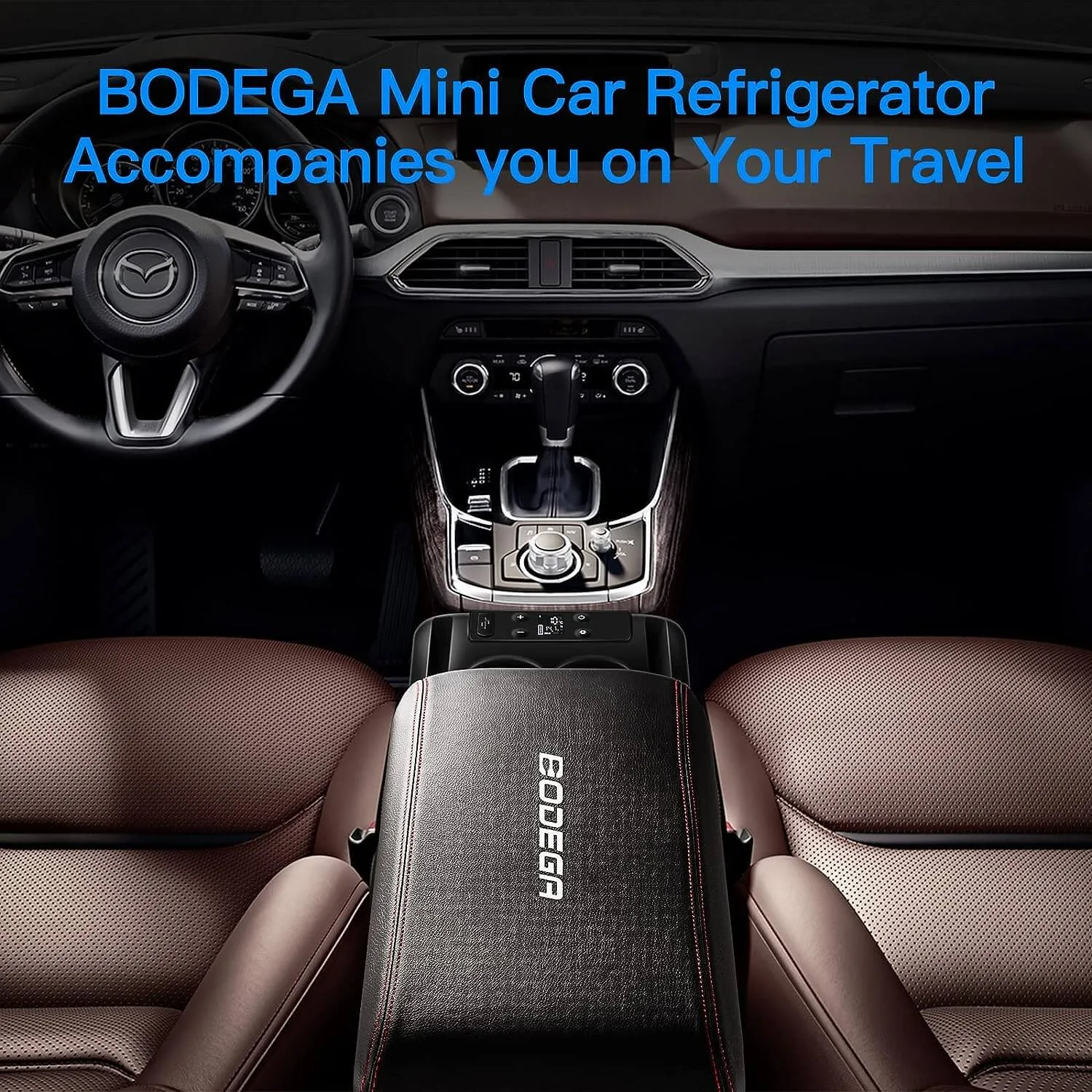 BODEGAcooler Mini Portable Car Fridge 16Qt/15L CF15