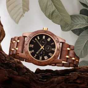 Browne - Golden Steel & Walnut Chronograph