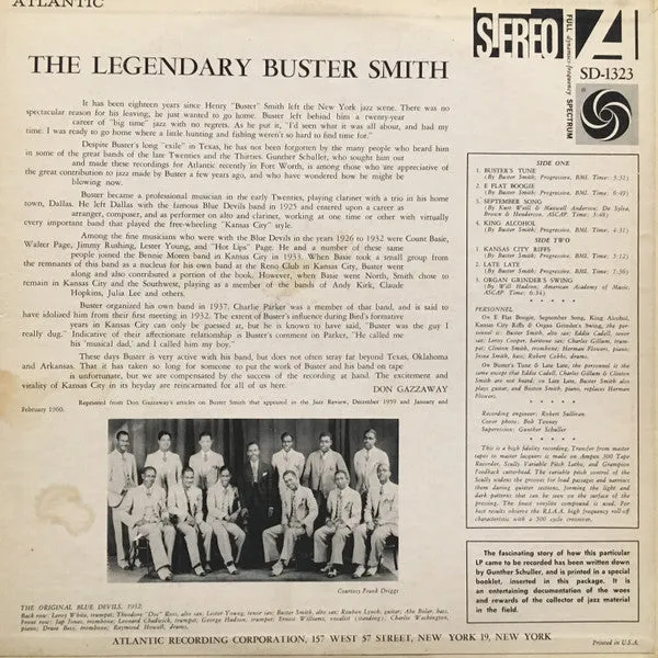 Buster Smith - The Legendary Buster Smith - LP