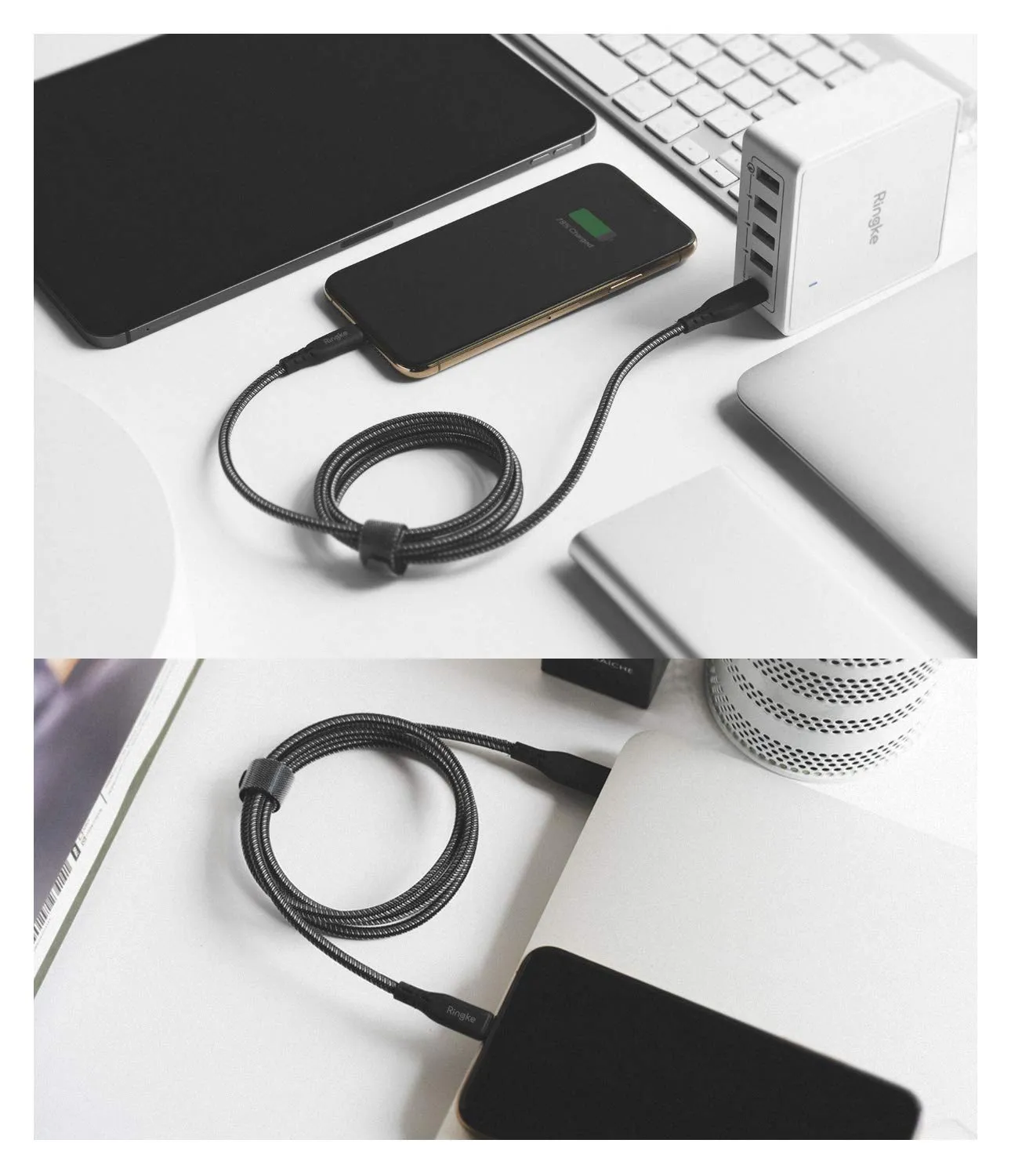 C to Lightning Cable Black