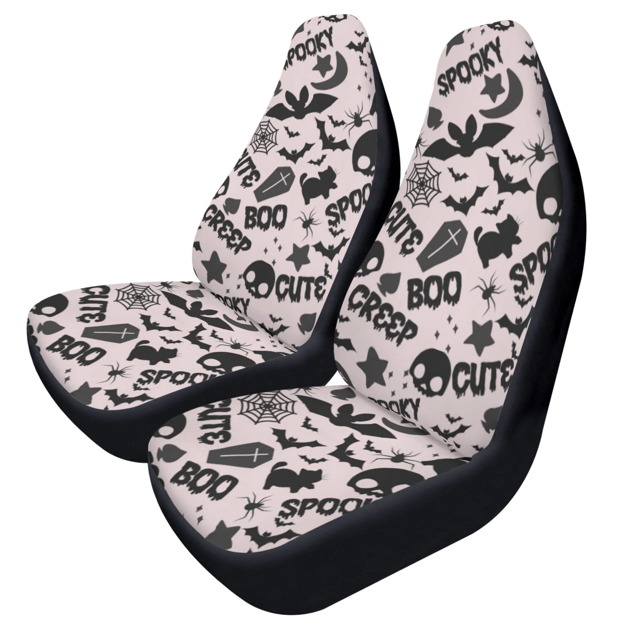 Car Accessories | Car Seat Covers for Front | Set of 2 | Sweat Protector | Vehicle Interiors– Spooky Boo