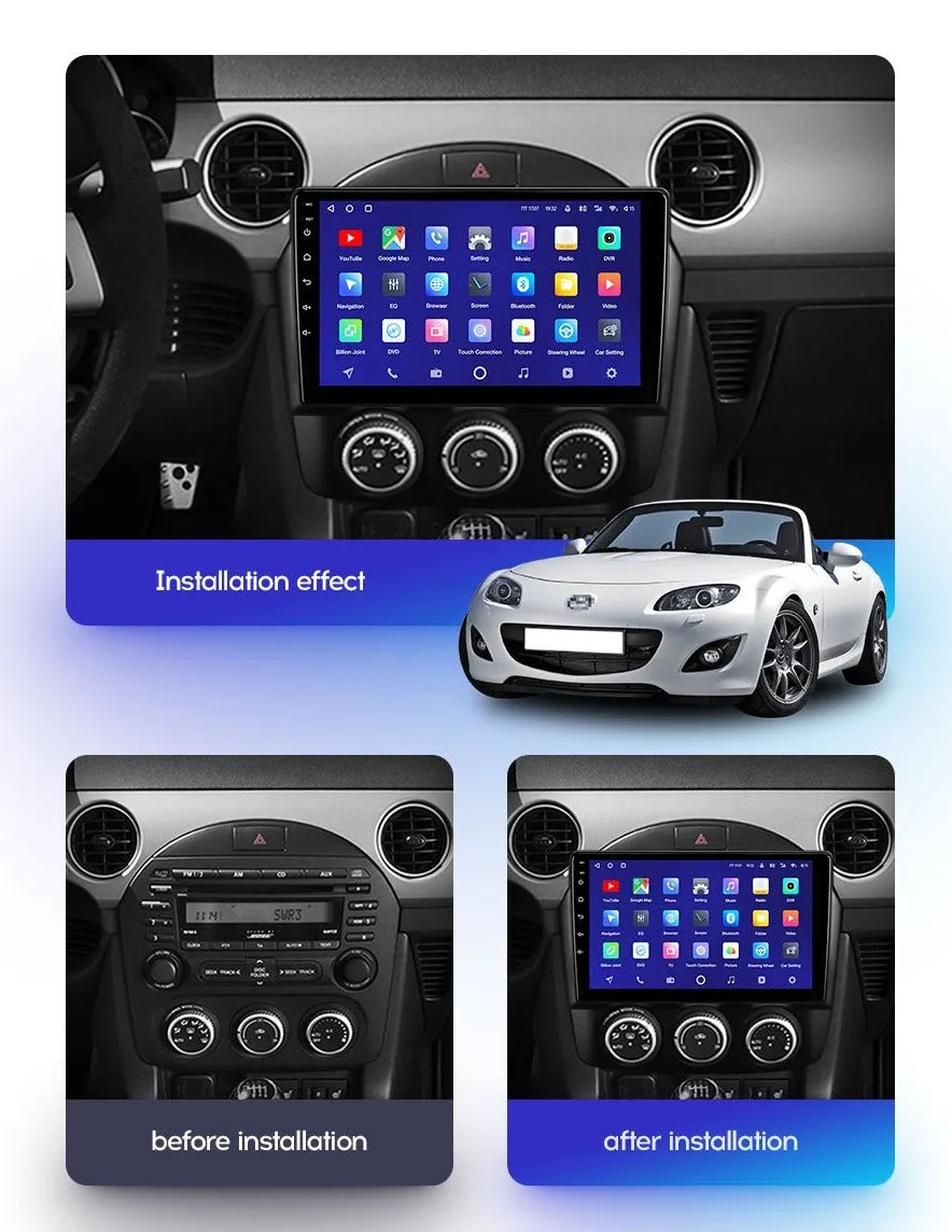 Car Dealz 10.2 Android 10.0 For Mazda MX-5 III 3 NC 2008 - 2015 In Dash Plus OEM Fascia