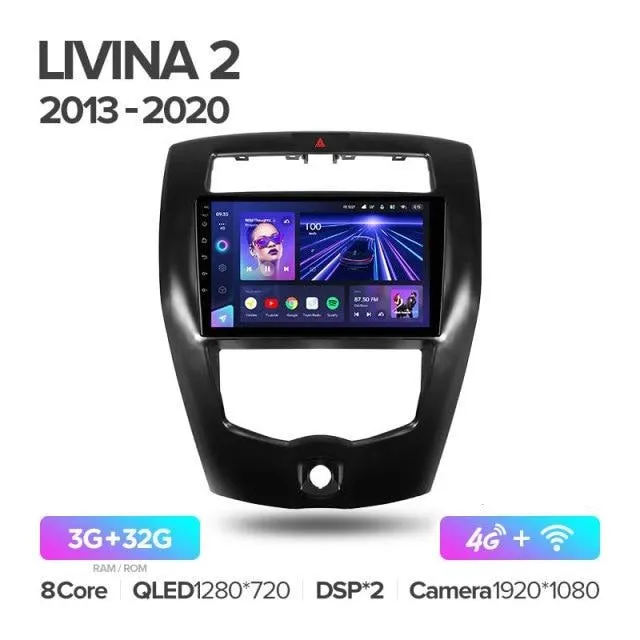 Car Dealz Elite 4G Data Model 10.2" Android 12.0 Nissan Livina 2 2013 - 2020 In Dash Plus OEM Fascia