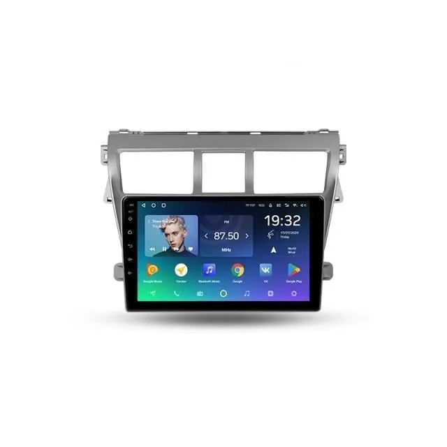 Car Dealz Premium Advanced 4G Data Model 10.2" Android 12.0 For Toyota Vios 2 2007 - 2013 In Dash Plus OEM Fascia